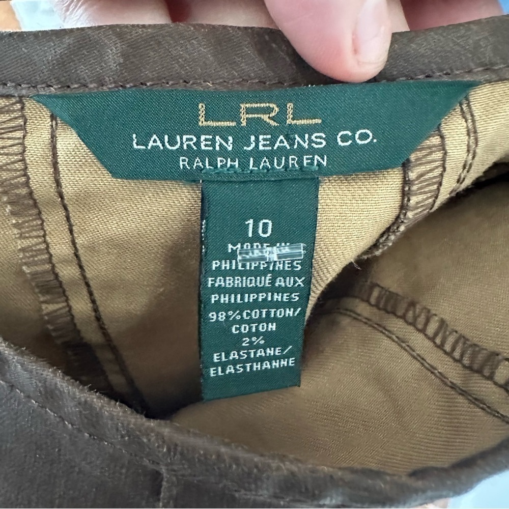 Lauren Ralph Lauren NWT Brown Coated Skirt Size: 10 - Picture 5 of 6